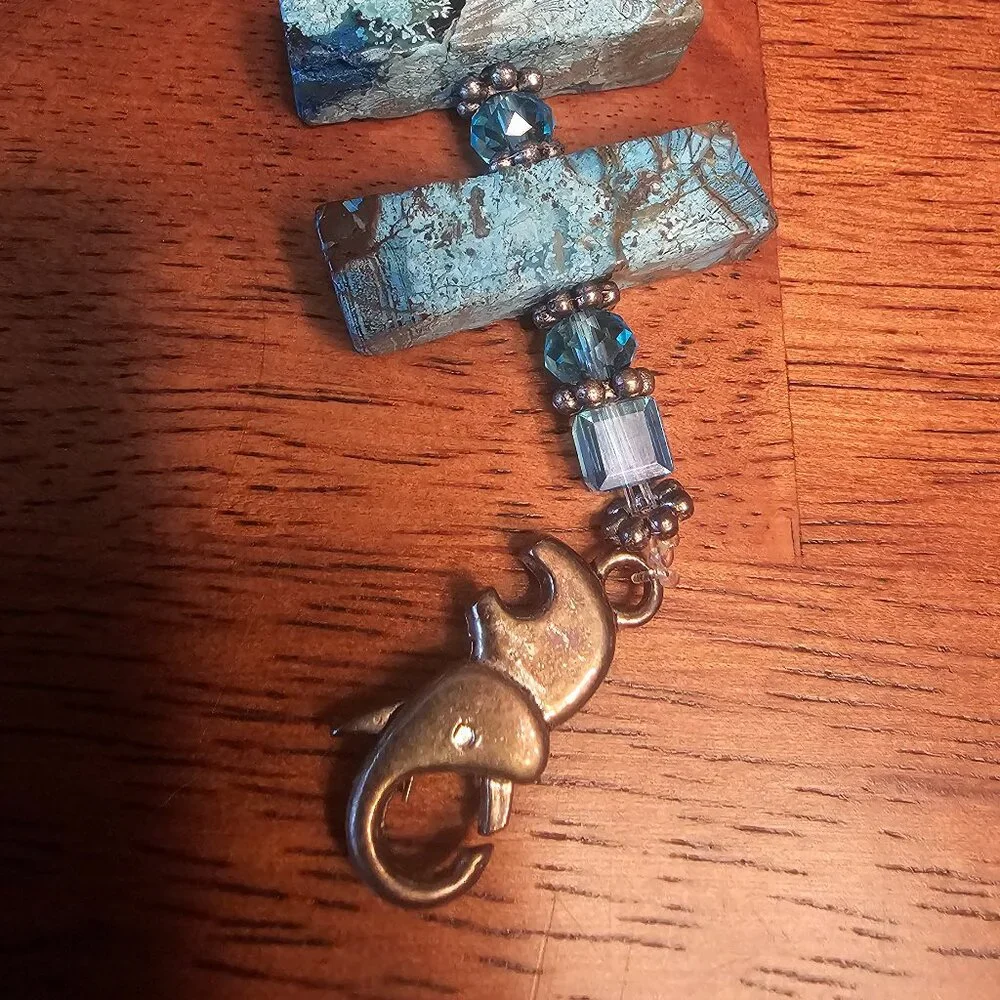 Labradorite gemstone bracelet - Picture 5 of 6